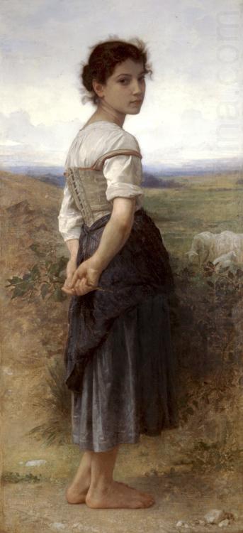 The Young Shepherdess (mk26), Adolphe William Bouguereau